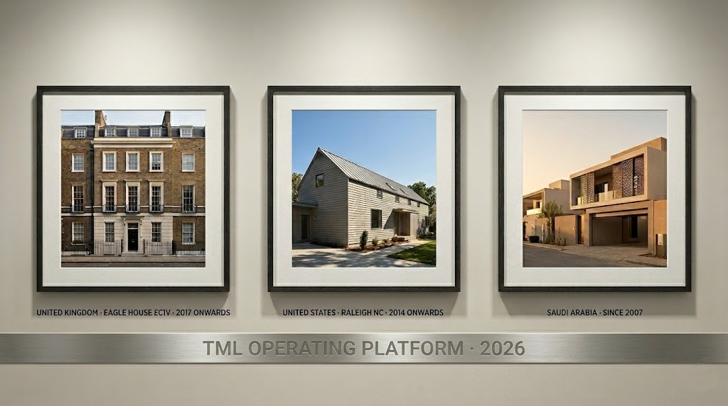 Banner image for Three continents, one operating platform, depicting TML's integrated operating platform across the UK, USA, and Saudi Arabia